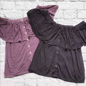 American eagle off the shoulder top